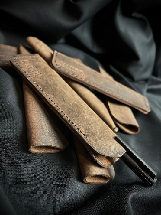 Rašiklių odiniai dėklai