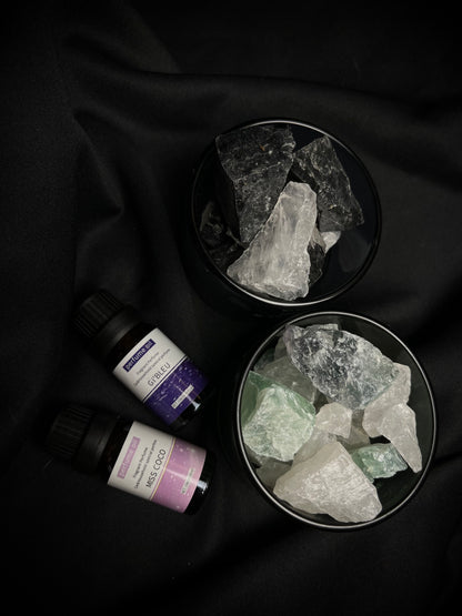 Namų kvapas su žaliais aromatiniais kristalais