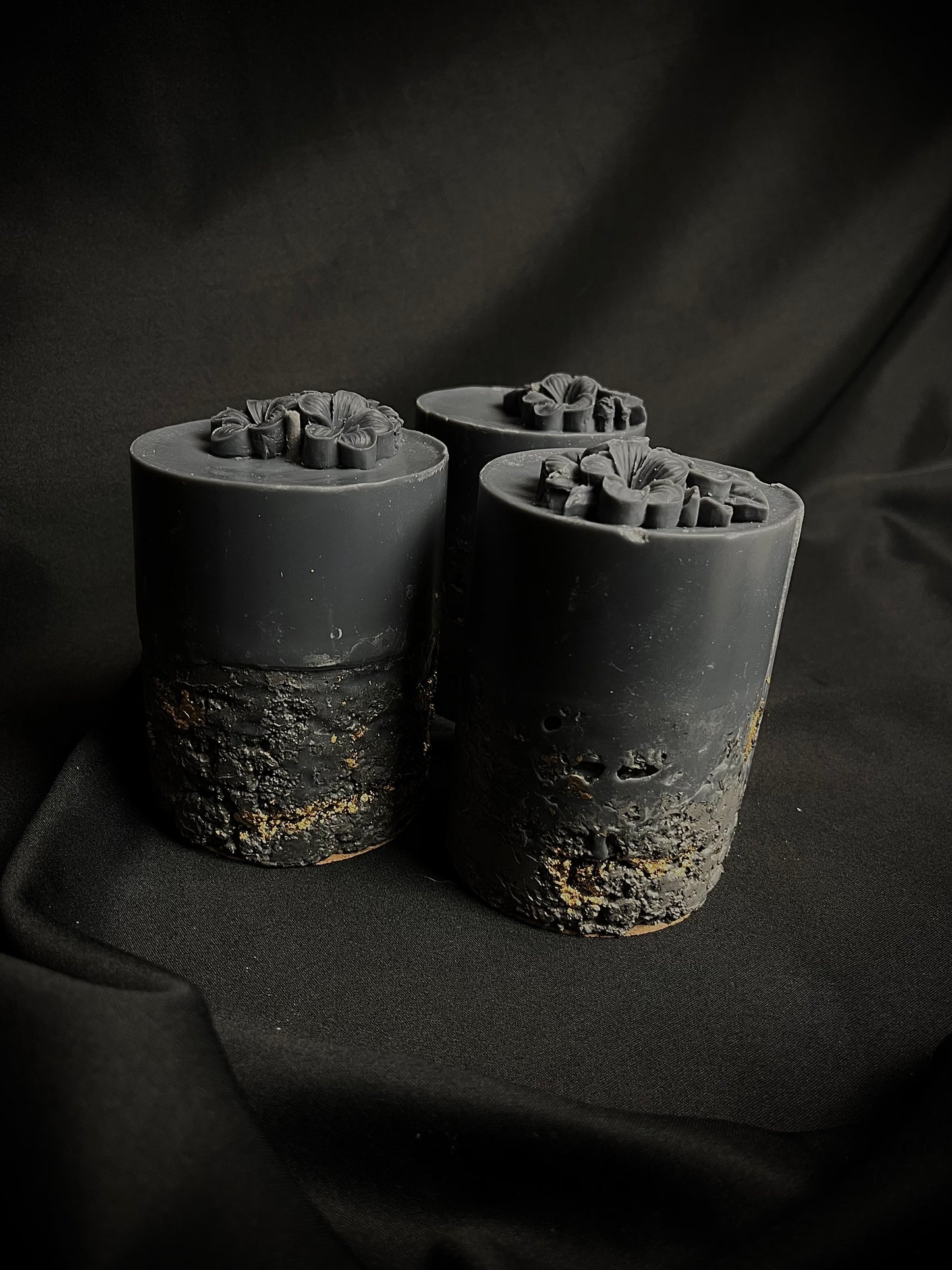 Apvali elegancijos betono žvakė