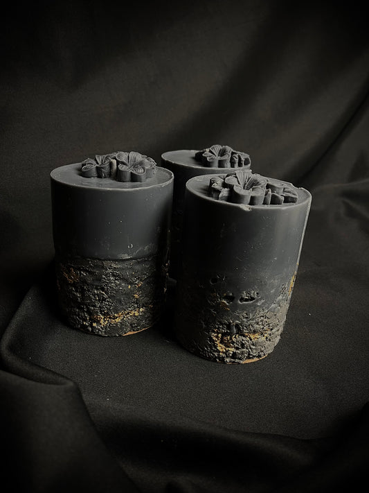 Apvali elegancijos betono žvakė