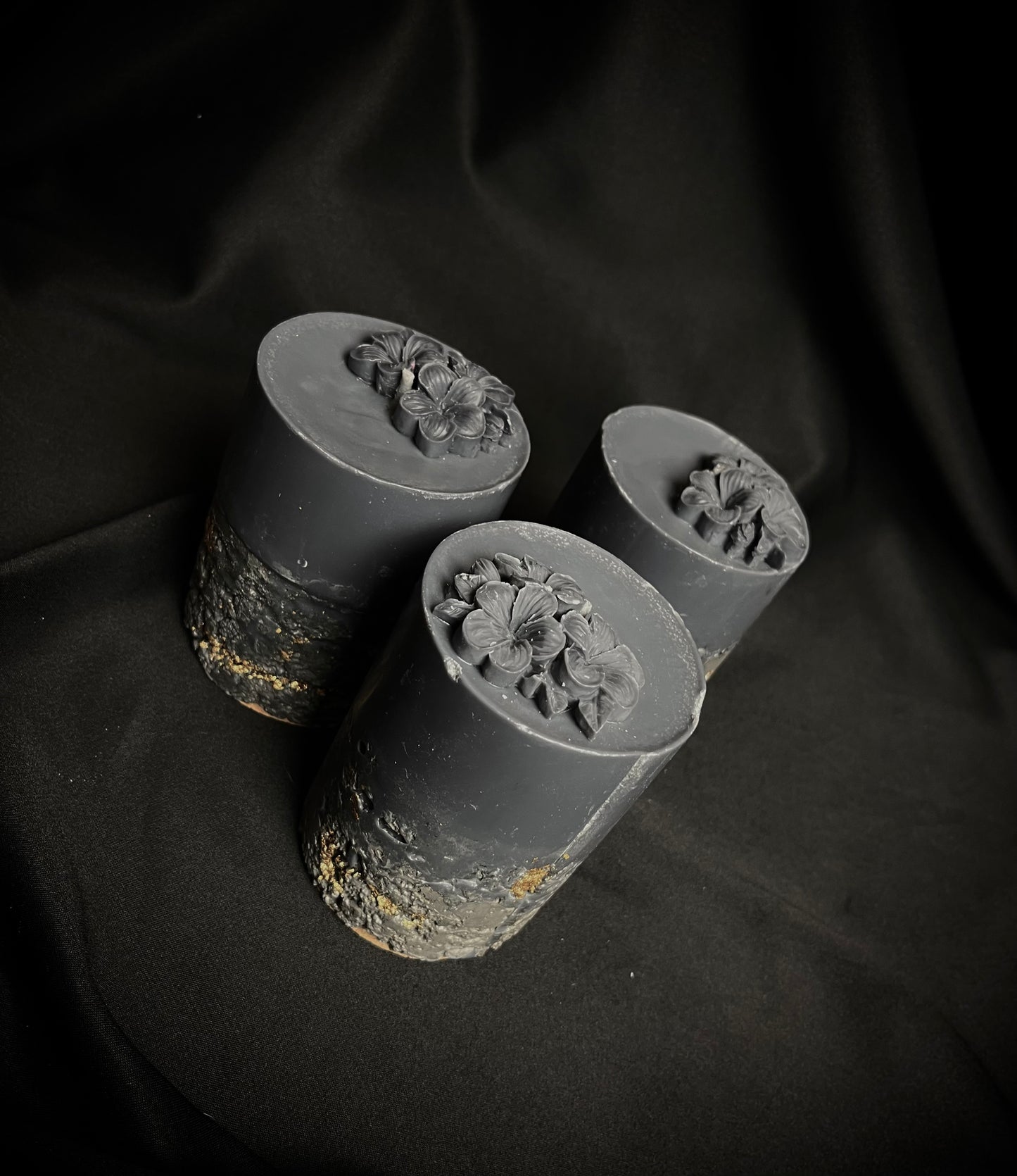 Apvali elegancijos betono žvakė