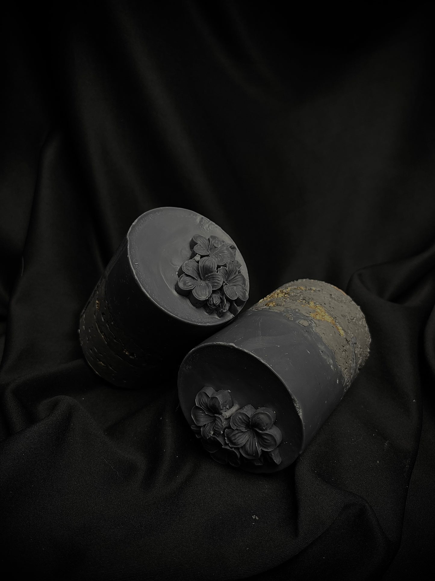 Apvali elegancijos betono žvakė